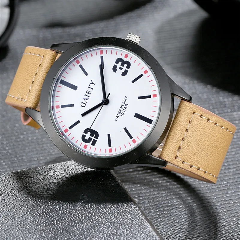 Relogio Masculino 2018 New Fashion Mens Watches Simple Letters Casual Leather Waterproof Quartz Wrist watches Man Clock 3M25 (11)