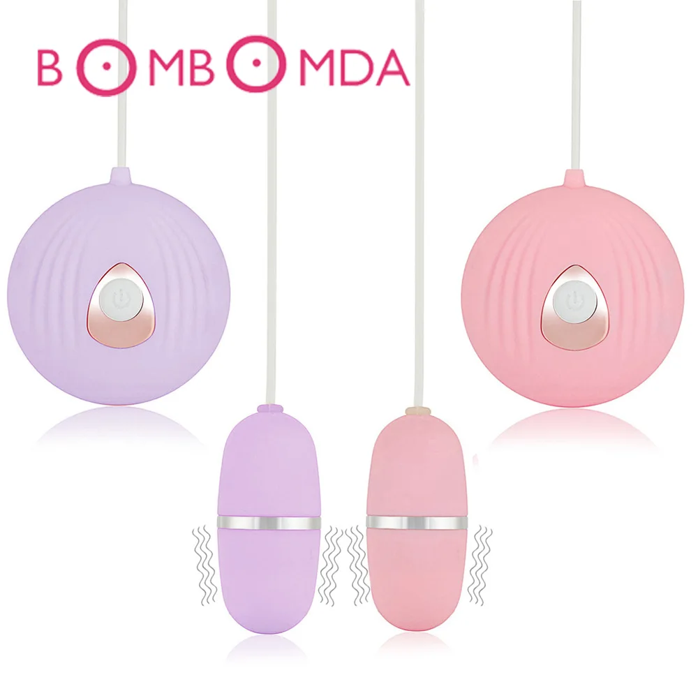 bombomda 7 Speed Clitoris massage Vagina Jumping egg for Women Bullet Vibrator Shell Shape Vibrating Egg