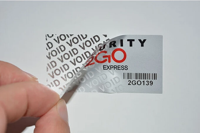 1000pcs Free shipping custom security label anti fake package seal box envelope bag tamper proof warranty void sticker 40*20mm