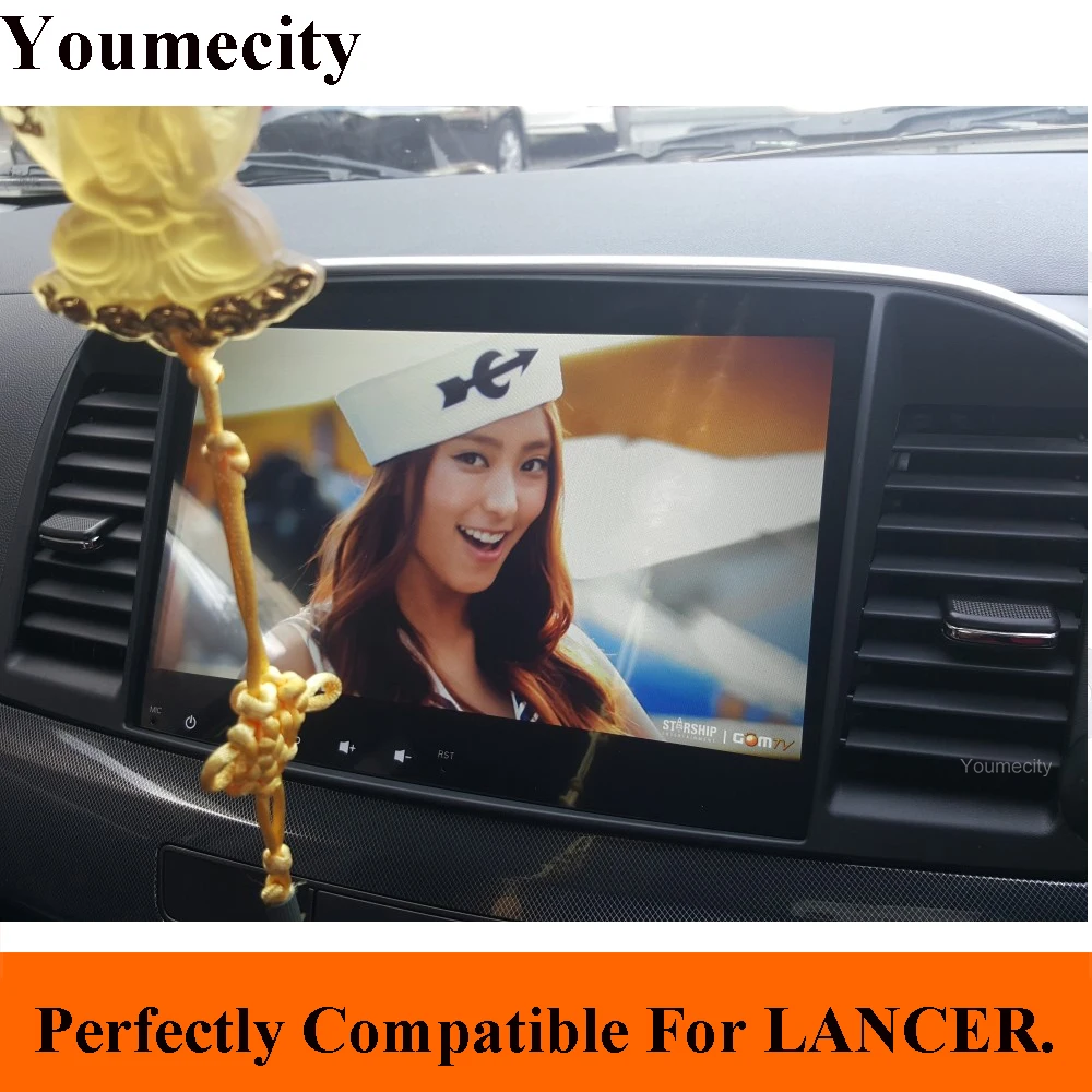 Sale Youmecity Android 9.0 Car DVD for MITSUBISHI LANCER 10.1 inch 2 DIN 3G/4G GPS radio video player with Capacitive 2007-2018 9 x 4