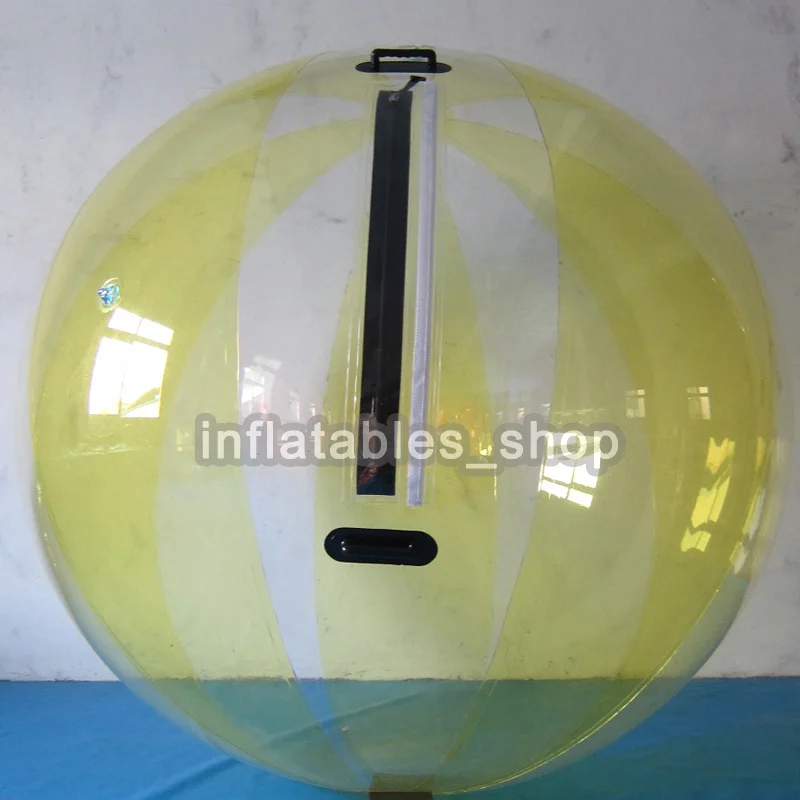 Диаметр 2 м надувной водный шар, шар человека хомяка, надувной шар для ходьбы по воде, Zorb мяч в продаже - Цвет: yellow with clear
