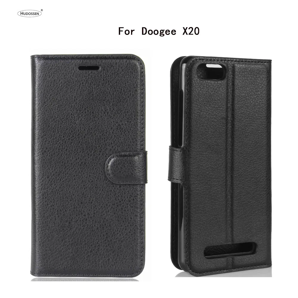 Hudossen Для Doogee X20 x20l Case Роскошный телефон Защитный чехол Coque книга откидная крышка PU