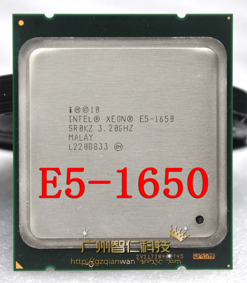 

Intel Xeon E5 1650 3.2GHz 6 Core 12Mb Cache Socket 2011 CPU Processor SR0KZ