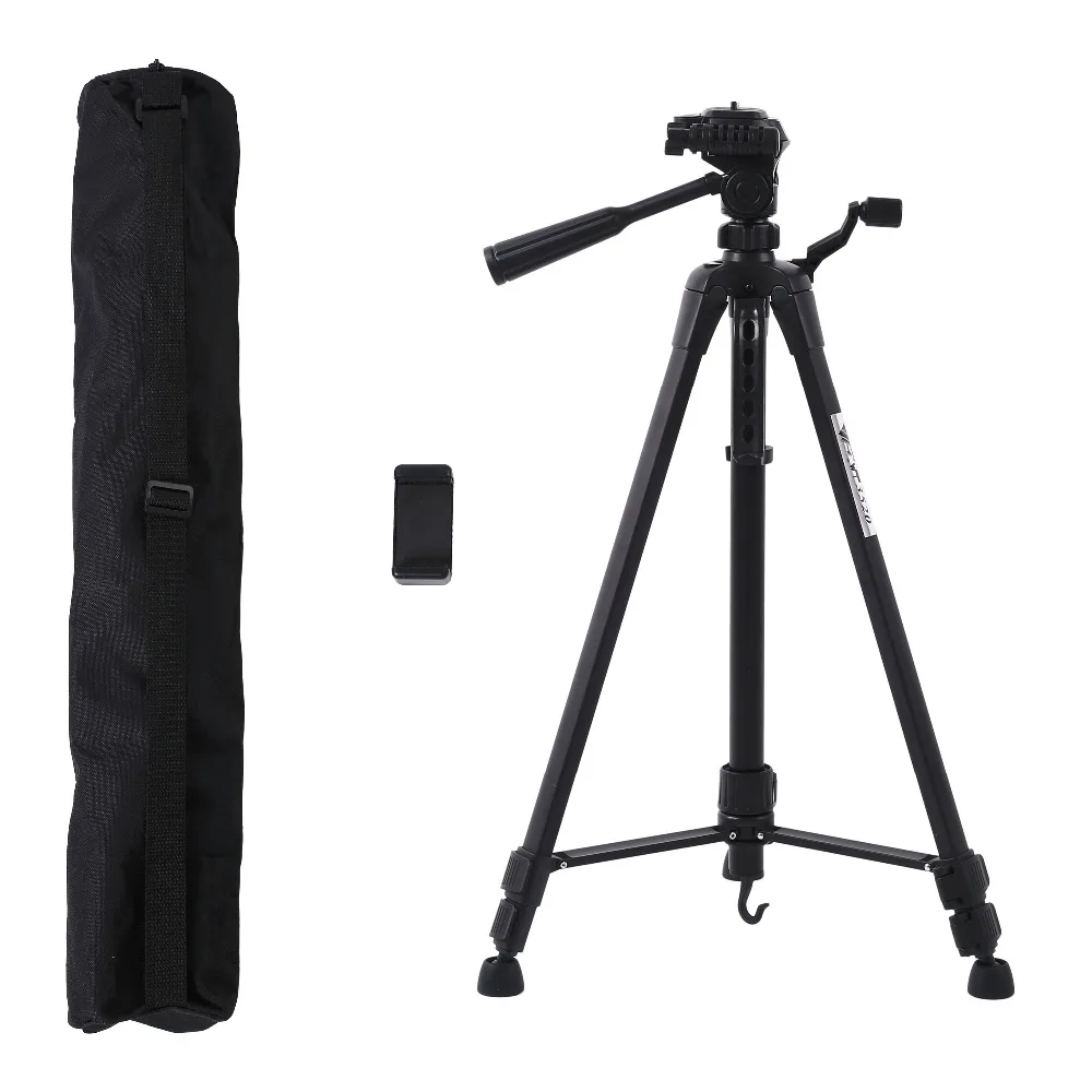 

Profesional Camera Tripod Stand for Canon Nikon Sony DSLR Camera Camcorder Tripod For Phone Camera Max 140CM