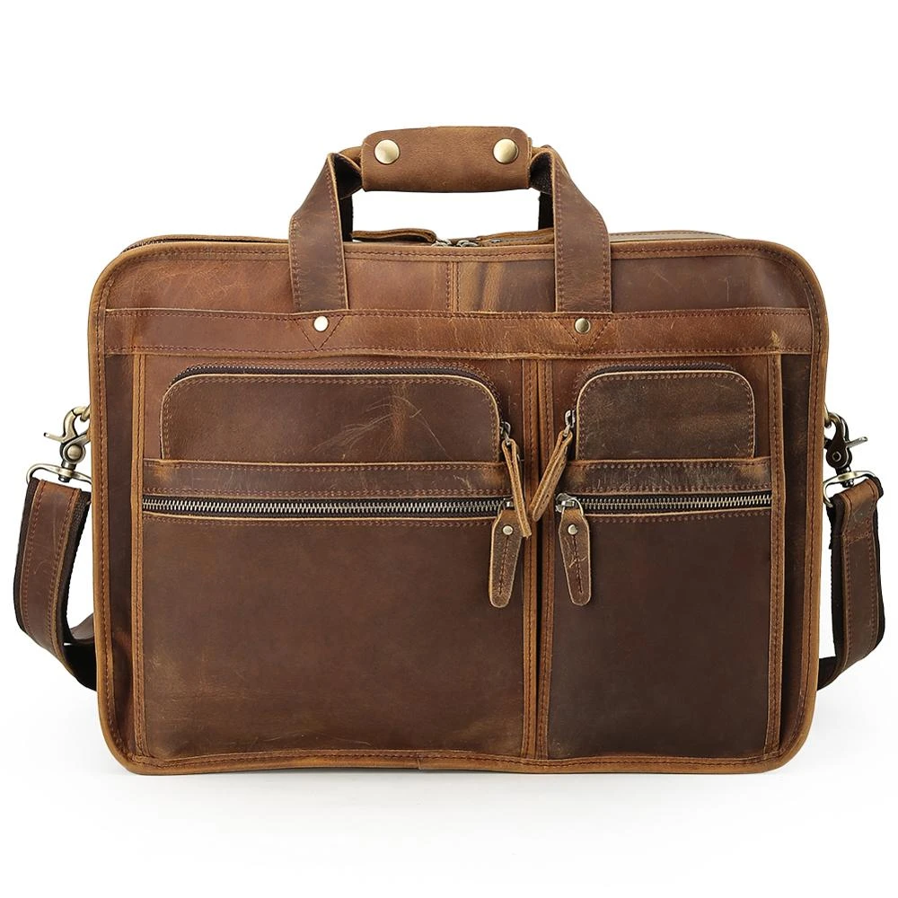 Men's Leather Messenger Bag Shoulder Business Briefcase Laptop Bags Handmade Men's Leather Messenger Bag Shoulder Business Briefcase Laptop Bags Handmade