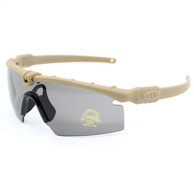 Армейские очки с защитой UV400, тактические очки, военные очки для стрельбы, пейнтбола, тактические поляризованные мужские солнцезащитные очки