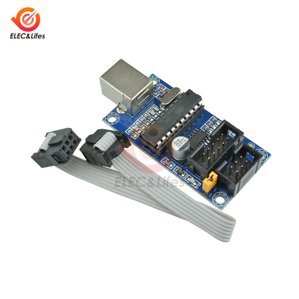 USBTINYISP AVR ISP download cable USB Programmer Bootloader For Arduino IDE UNO R3 Atmega2560+ 10 pin Programming Wire