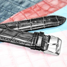 20 мм смарт черный все натуральная кожа унисекс часы ремешок WB1036D20GB