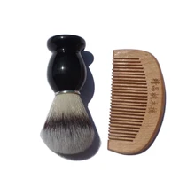 2 шт./компл. синтетических помазков щетка для усов гребень парикмахерские средства ухода за бородой приспособление для бритья
