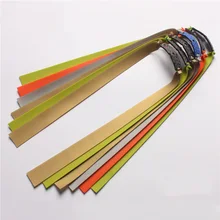 6 sztuk proca polowanie potężny płaska gumowa opaska 0.7-1mm wysoka elastyczność zewnątrz katapulta akcesoria myśliwskie