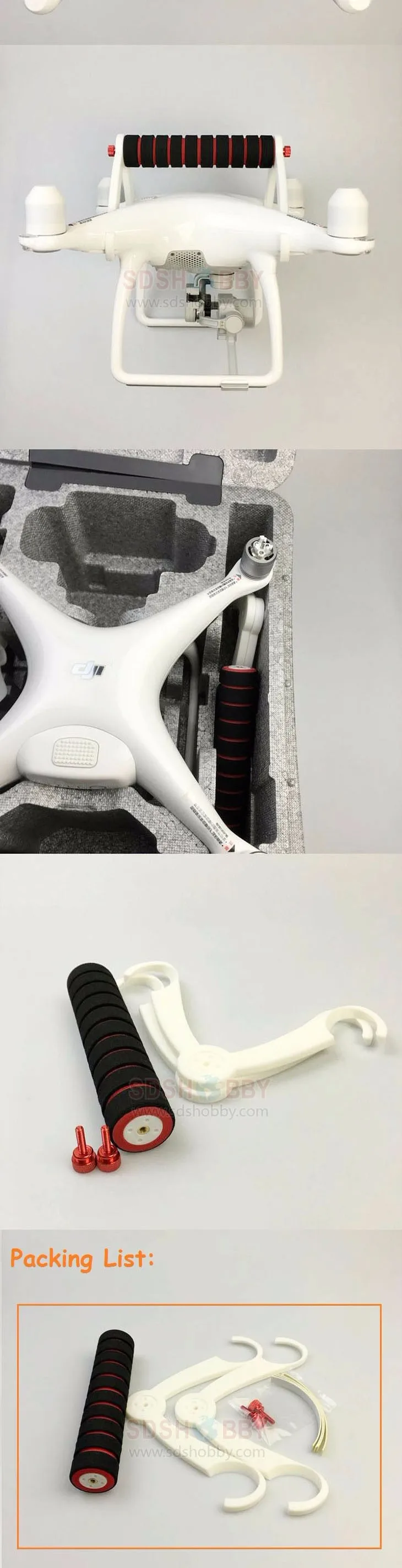 Free Ship Portable Handheld Gimbal Stabilizer DIY Conversion Kit Carrying Holder Bracket Accessory For DJI Phantom 4