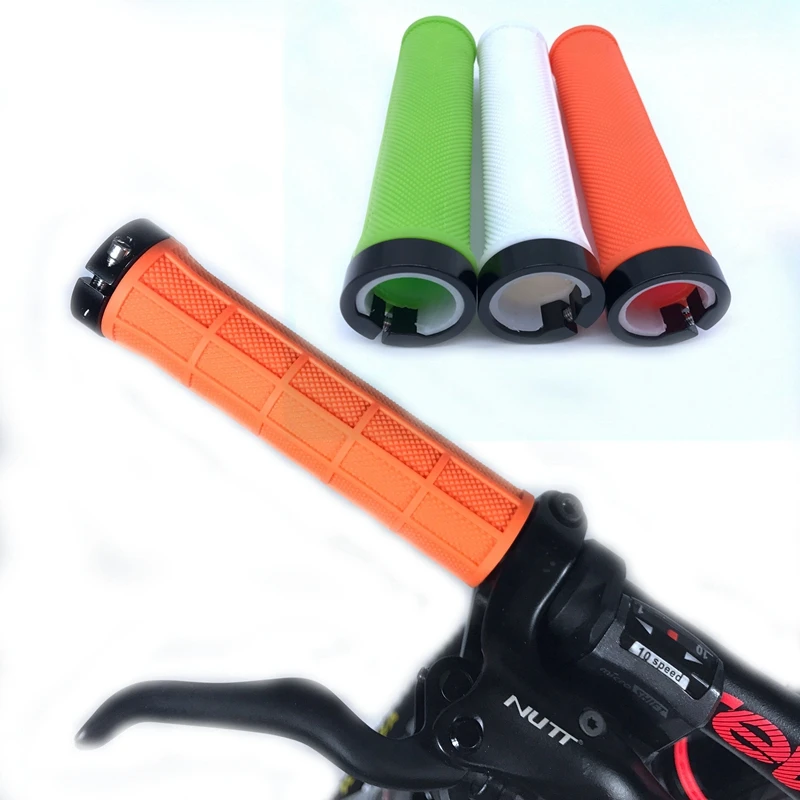 Bicycle Grips Non slip Grip Soft Aluminum PE Rubber Bike Handle Grip Riding Cycling Handlebar Grips