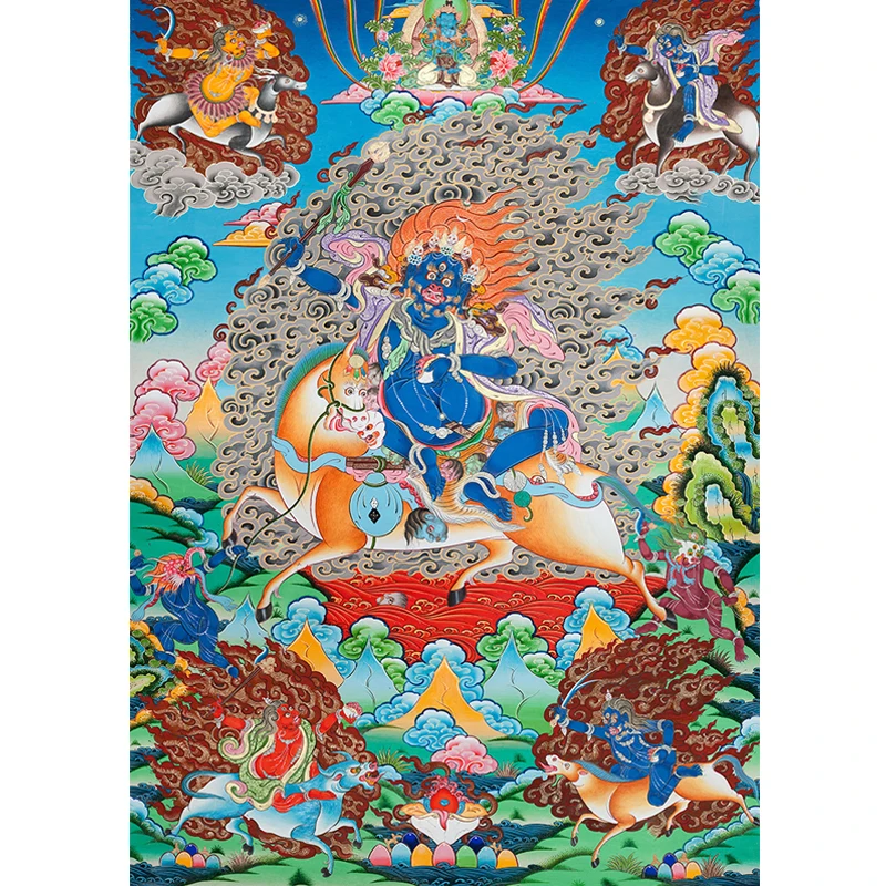 

Micro-Jet Tibetan Tangka Living Room Hanging Painting Tangka Home Decoration Painting Cultural Gift