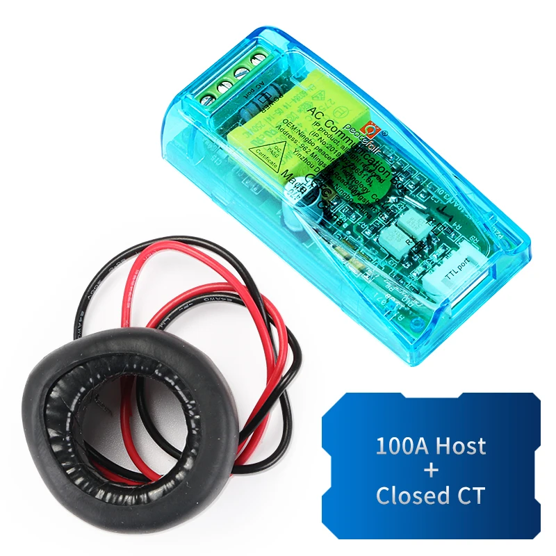 PZEM-004T последняя версия ttl Modbus-RTU мощность энергии Ватт метр переменного тока 220 В 100А Электрический Вольт Ампер PF частота кВт-ч вольтметр