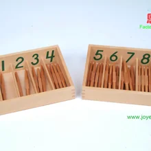 Шпинделей и коробки 0-9 нетоксичные материалы montessori Главная Школа развивающие зарабатывать игрушки, деревянные игрушки 5005