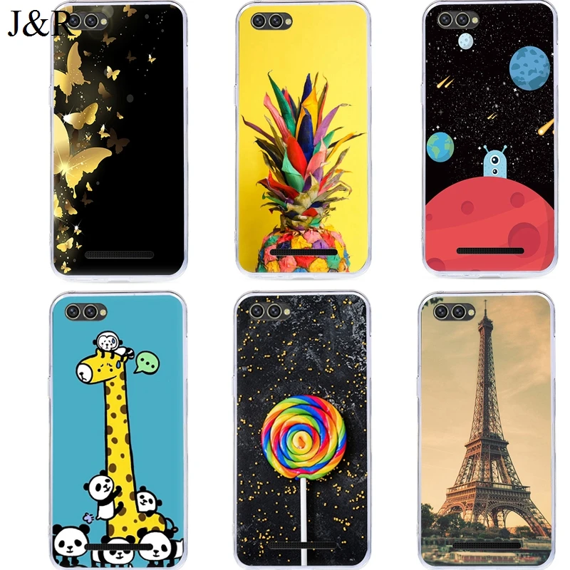 

Soft Silicone Phone Cases For DOOGEE X30 Phone Case Back Cover Coque Cartoon Painting Flower Style X30 5.5INCH