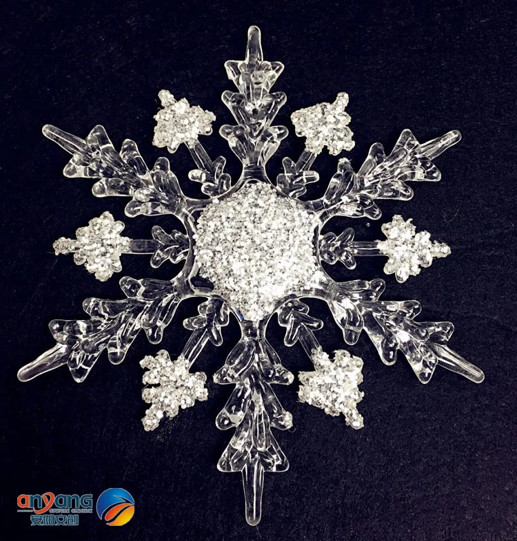 

Christmas ornaments ornaments window decoration snow ice edge effect acrylic snowflake diamond snowflake effect