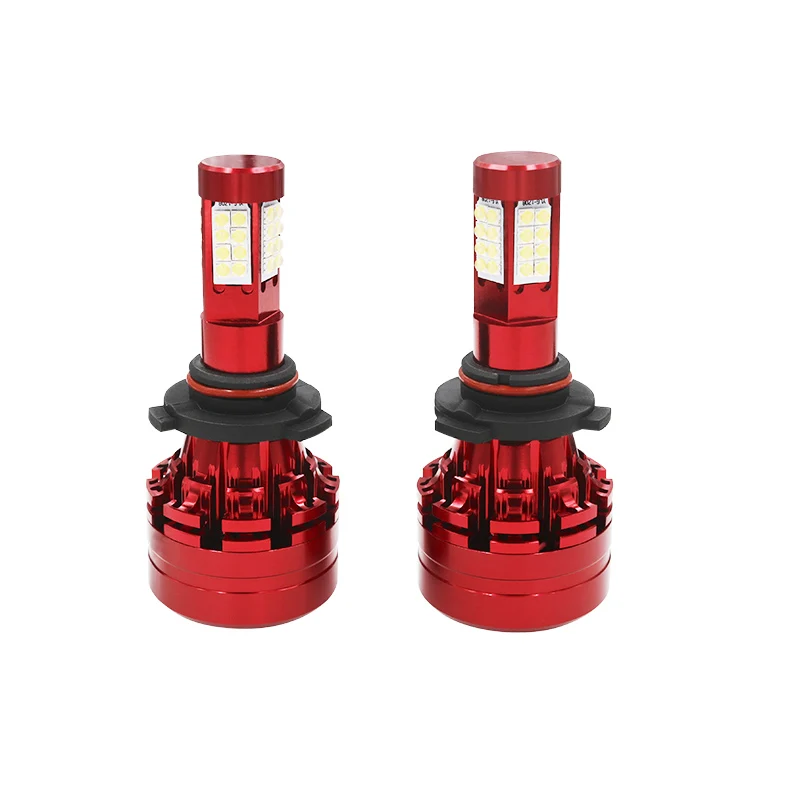 

(Drop shipping) 2PCS CSP 9005 6000K LED Super Bright 4-Sides Car LED Headlight Kit White Light