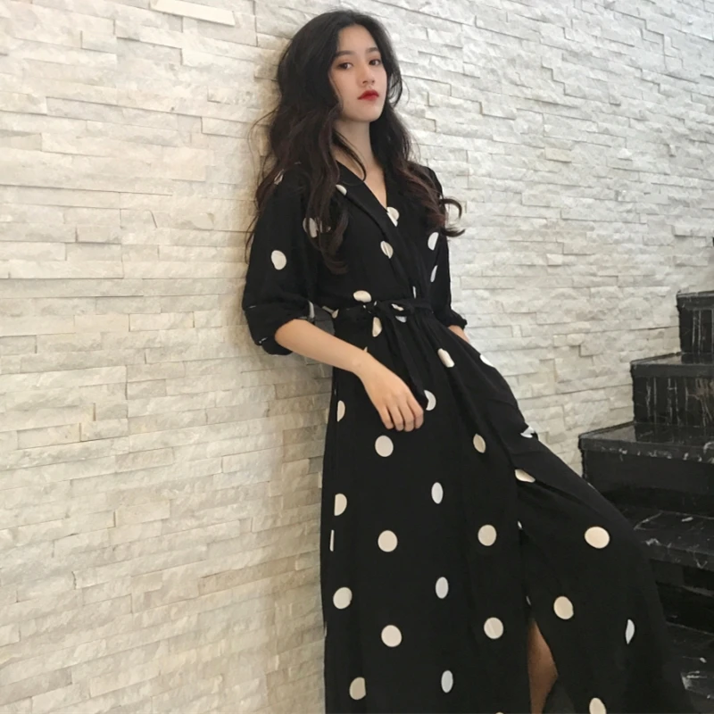 Long Dress Korean Style Fashion 
