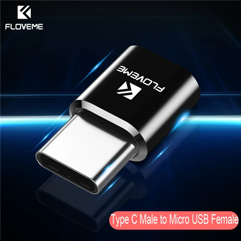 FLOVEME type C OTG адаптер Micro USB/USB для type-C штепсельный преобразователь, адаптер для Galaxy S8 Oneplus 3 t 3 2 USB-C зарядное устройство - Цвет: Micro USB to Type C