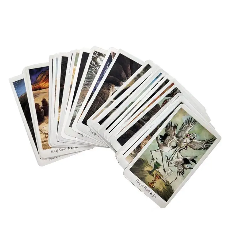 Природа 78 карты Таро английские таинственные животные игральные карты игра и руководство подходит для начинающих или любителей Таро