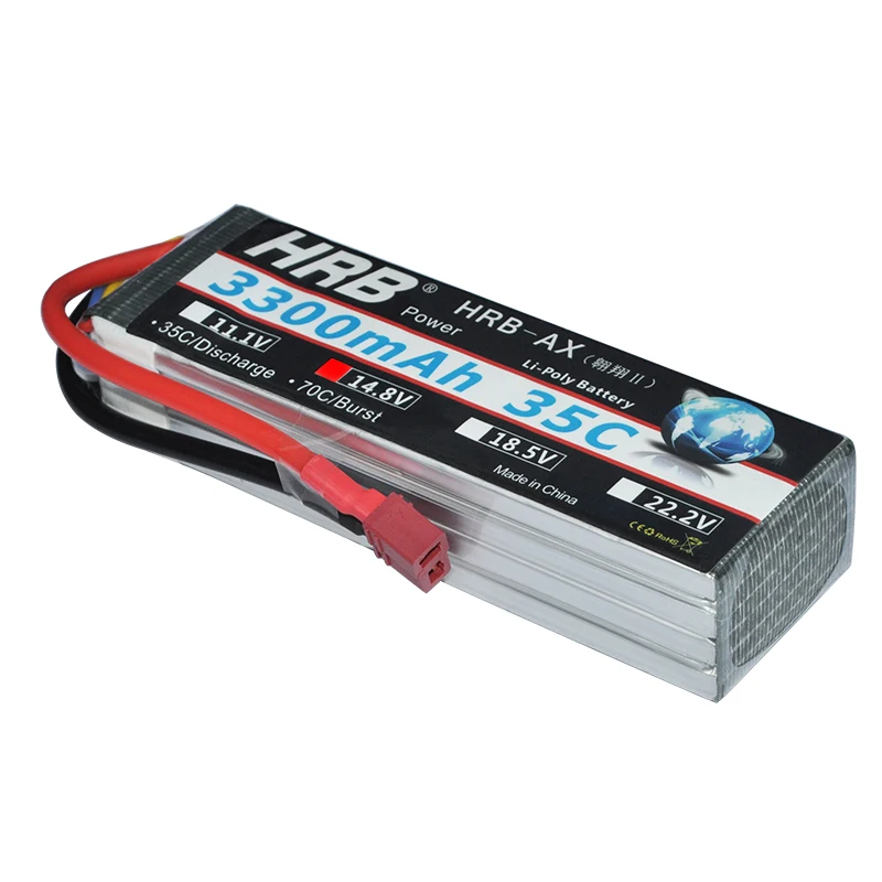 HRB RC Lipo Battery 4S 14.8V 3300mah 35C MAX 70C RC Bateria Drone AKKU For Car Helicopters RC