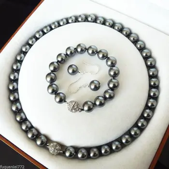 

RARE 10MM SOUTH SEA SHELL PEARL NECKLACE BRACELET EARRINGS AAA 18" 8" PICK A SET
