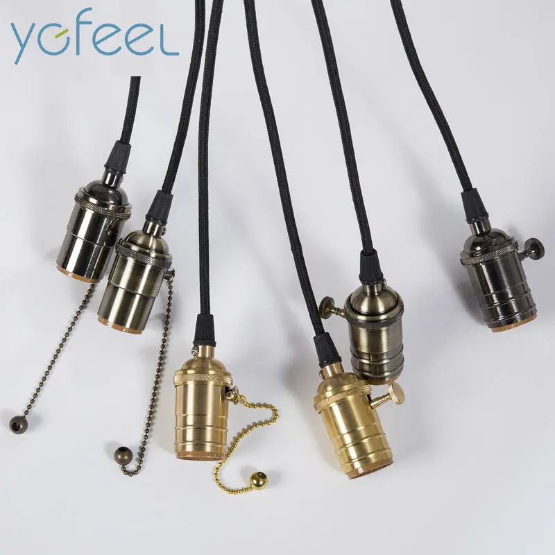 [YGFEEL] Pendant Lights With Knob/Pull Switch American Retro Style