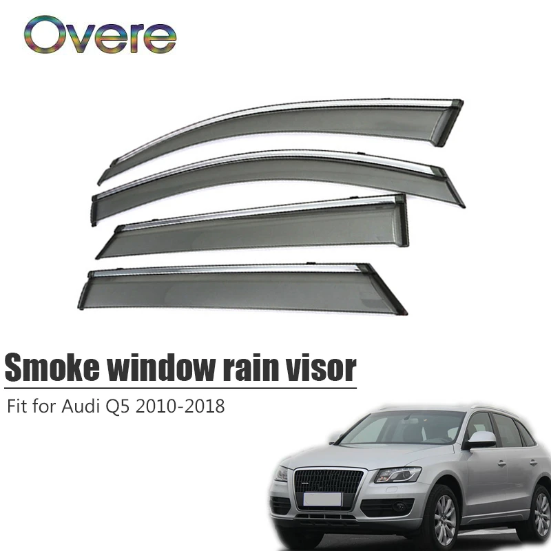 For Audi Q3 2011-2018 Window Visors Side Sun Rain Guard Vent Deflectors