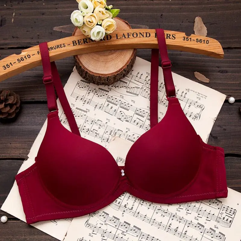 

2019 Sexy Deep U Cup Bras For Women Push Up Lingerie Seamless Bra Bralette Backless Plunge Intimates Female Underwear