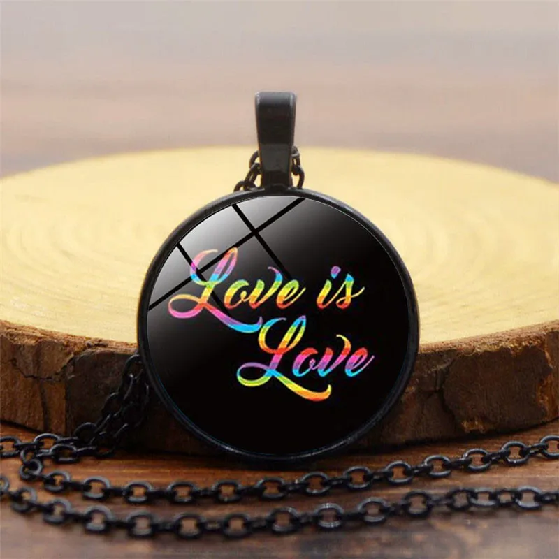 Женское Ожерелье Love is ожерелье LGBT Pride Радужное ювелирное изделие для одного и