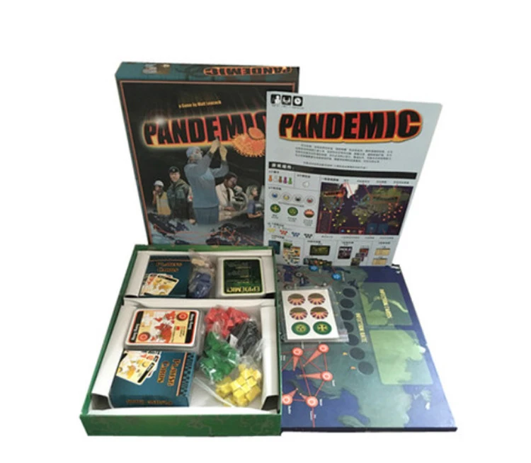 

Pandemic Board Game Paper Cards Strategic Reasoning Plague Funny Party Indoor Table Game for Family Board Games