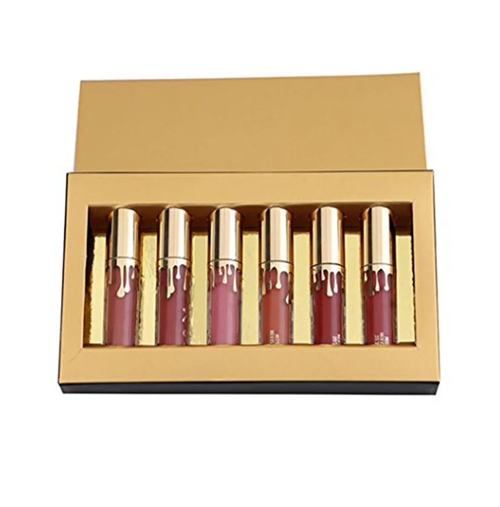 

Lipsticks For Girls Nutritious Set Matte Cosmetic Glitter Matte Gloss Permanently Lip Liner Make up 6 Pieces K328
