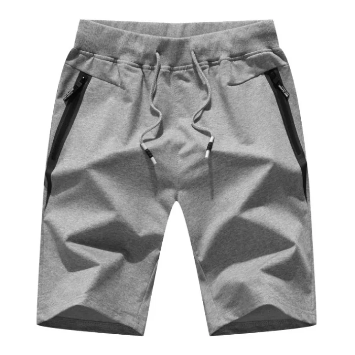 light gray Летние однотонные для мужчин's летние хлопчатобумажные шорты повседневное мужчин s пляжные шорты высокое качество эластичные модные короткие - Цвет: light gray