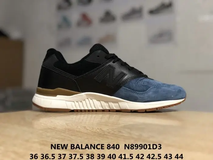 NEW BALANCE NB840 Мужская классическая обувь для бадминтона красная обувь на плоской подошве уличные кроссовки синяя черная обувь