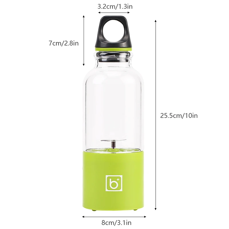 USB Портативный воды соковыжималка-Бутылка 550 мл Портативный электрическая соковыжималка для фруктов Соковыжималка Блендер Смузи мейкер