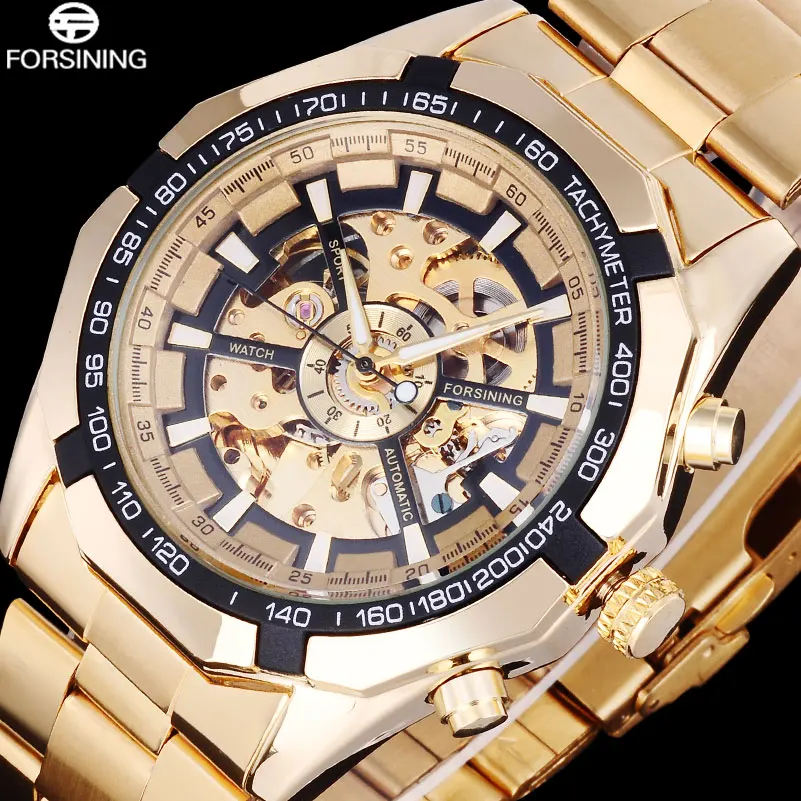 FORSINING الأعمال الرجال الهيكل العظمي ساعات أوتوماتيكية الذهب الفولاذ المقاوم للصدأ ساعات آلية الذكور اللباس ساعة Relogio Masculino FORSINING الأعمال الرجال الهيكل العظمي ساعات أوتوماتيكية الذهب الفولاذ المقاوم للصدأ ساعات آلية الذكور اللباس ساعة Relogio Masculino