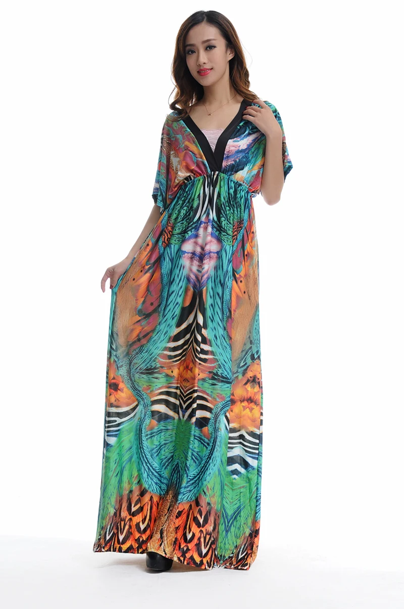 Printed Slit Boho Chic Maxi Dresses From Thailand|Dresses| - AliExpress