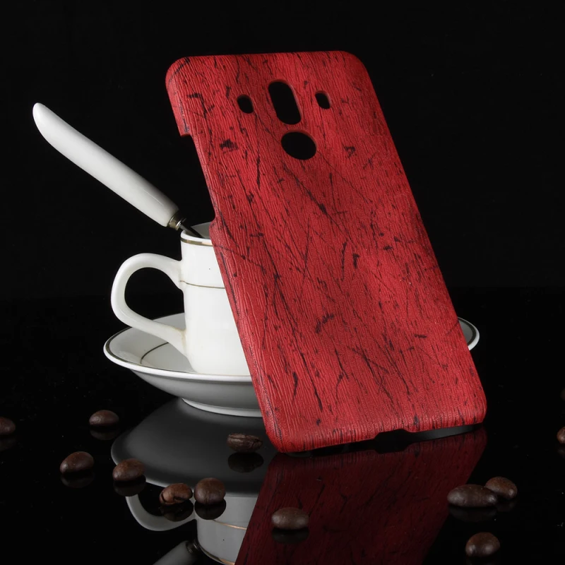 Huawei Mate 10 Pro 6inch Wood grain PU leather +PC case_3