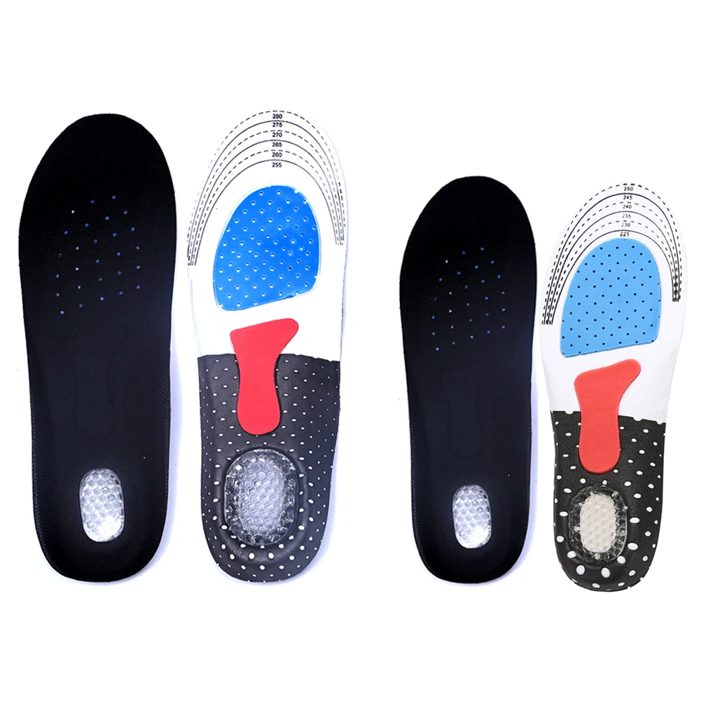 1Pair Orthopedic insoles Men silicone insole Arch Support Shoe Pad
