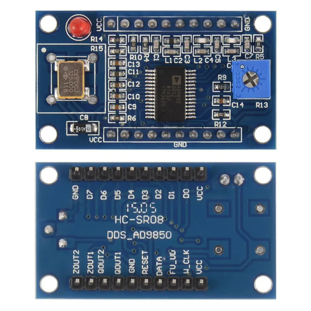 AD9850 DDS модуль генератора сигналов IC испытательное оборудование 0-40 МГц Синусоидальная квадратная волна