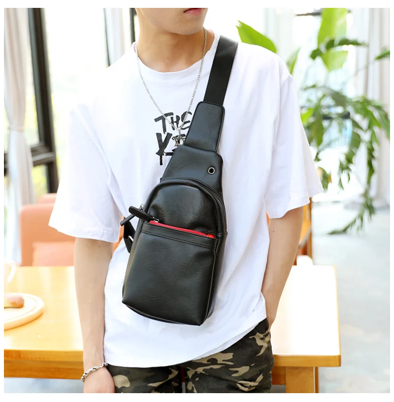 Chest Bags Men & Women Fashion Brand Girl Monster Crossbody Bag Boys Waterproof PU Sling Shoulder Bags iPad Pocket