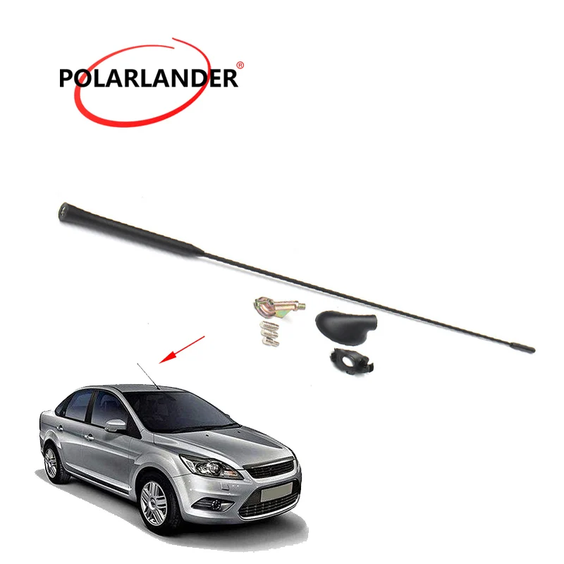 

Antenna For Ford/Focus 2000-2007 Mast Auto Black with Base Kit Aerial Car Roof
