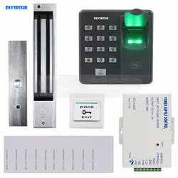 Diysecur отпечатков пальцев RFID 125 кГц дверной Система контроля доступа Kit + Электрический магнитный замок