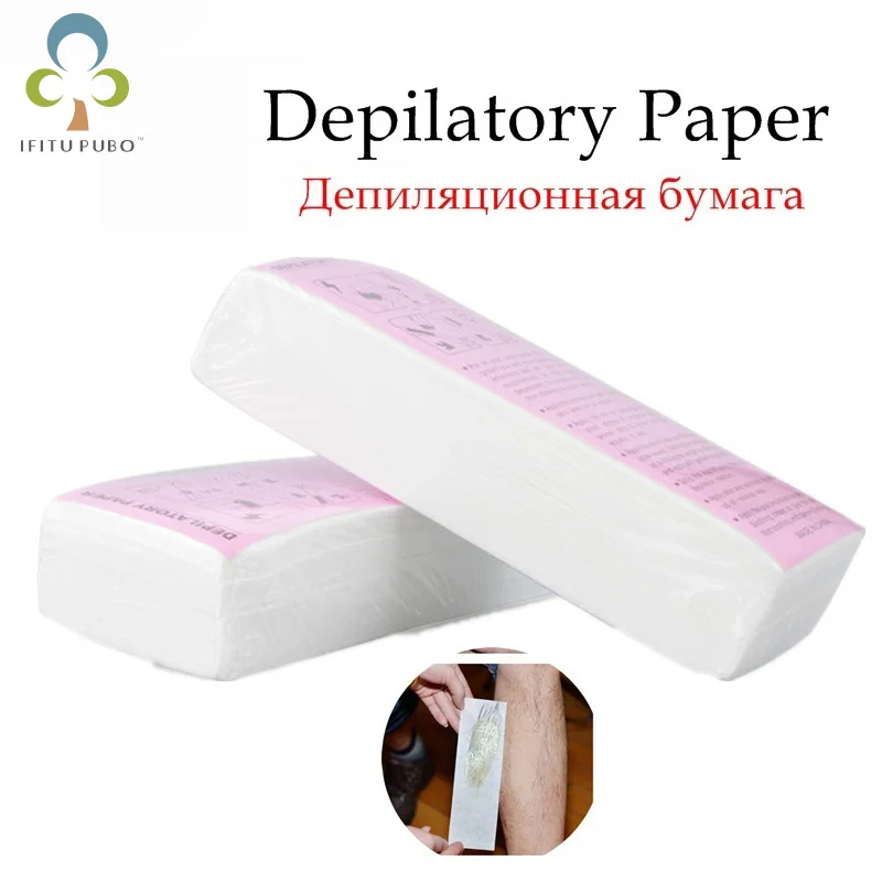 100pcs Thick Non woven Depilatory Wax Hair Removal Waxing Wax Paper for