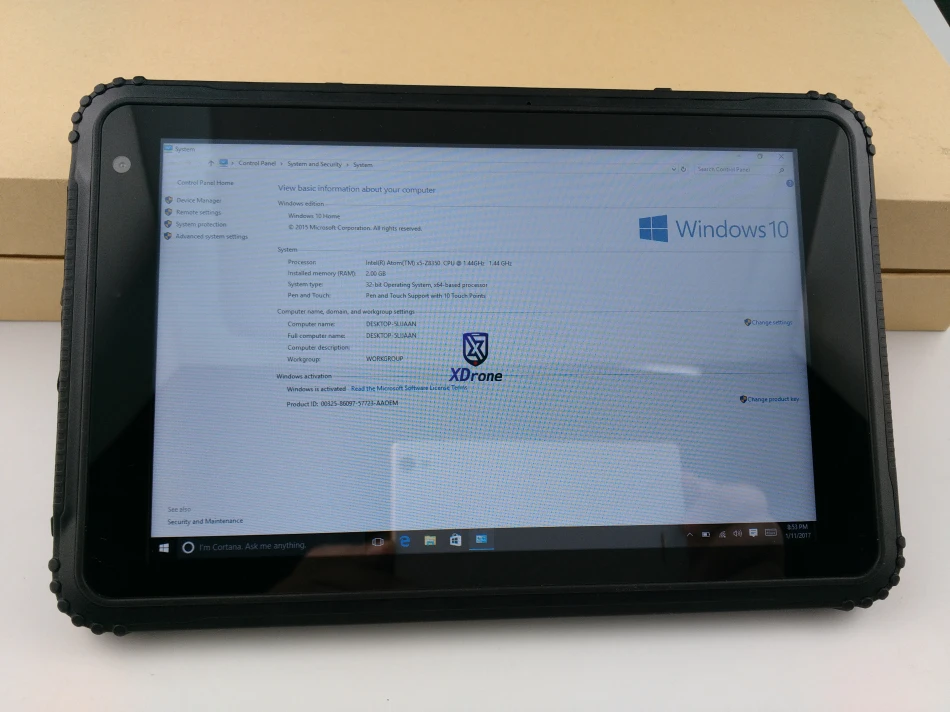 Промышленные ПК ultra slim tablet 8 дюймов ПК таблетки Windows 10 os Intel Core Z8350 3g одной сим gps 5.0MP двойной Камера 7500 мАч