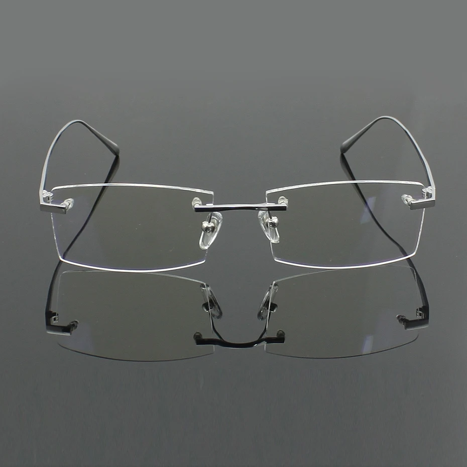 Opeco чистый титан без оправы мужские очки оправа для мужчин Близорукость Оптические очки по рецепту очки 1179