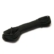 Горячий парашютный шнур шнурок 7 жильный нейлоновый шнур для выживания Черный