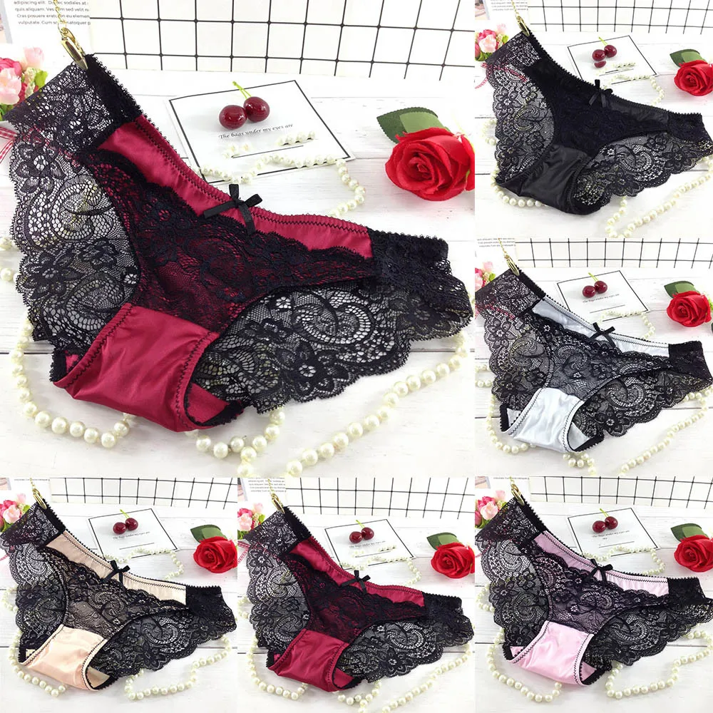 

hot sale Women Underwear Cozy lace Sexy Lingerie Panties for Women Tempting Pretty High Quality Low Waist hollow Brief Panties