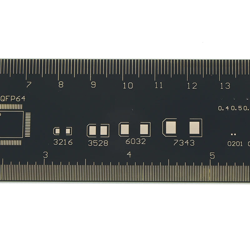 Контрольный чип IC SMD диодный транзистор пакет электронный запас транспортировщик PCB линейка, измерительный инструмент для электронных инженеров